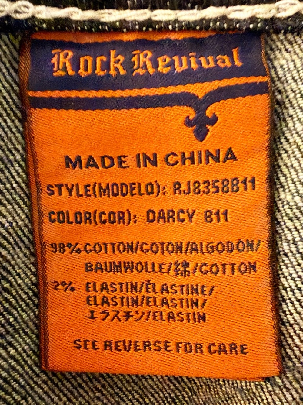 Rock Revival Darcy Easy Boot Stretch Jeans Size 32 NWT - Picture 8 of 8